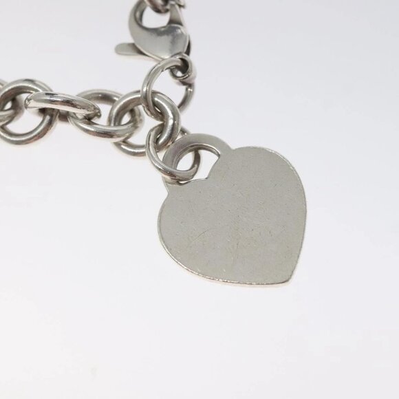 TIFFANY&Co. Return To TIFFANY & Co. Heart Tag Bracelet Ag925 Silver Auth am8225 - Picture 5 of 7